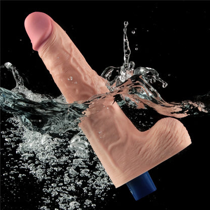 LOVETOY - 10" REAL SOFTEE RECHARGEABLE VIBRATING DILDO(FLESH)_B15O50_4