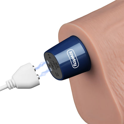 LOVETOY - 10" REAL SOFTEE RECHARGEABLE VIBRATING DILDO(FLESH)_B15O50_4