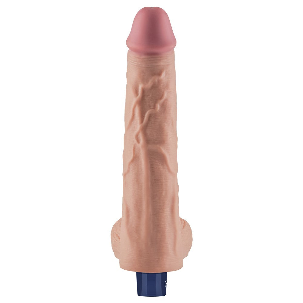 LOVETOY - 10" REAL SOFTEE RECHARGEABLE VIBRATING DILDO(FLESH)_B15O50_4