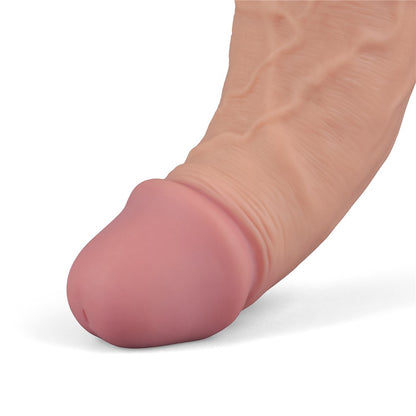 LOVETOY - 10" REAL SOFTEE RECHARGEABLE VIBRATING DILDO(FLESH)_B15O50_4