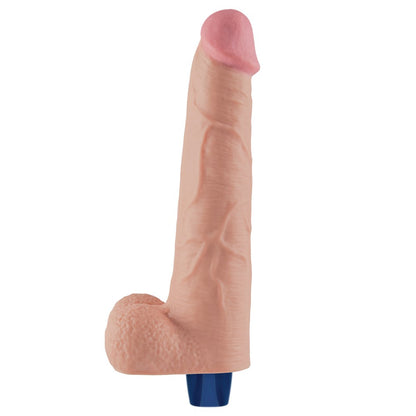 LOVETOY - 10.5" REAL SOFTEE RECHARGEABLE VIBRATING DILDO(FLESH)_B15O50_4
