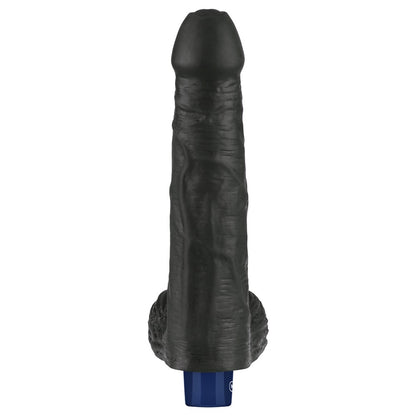 LOVETOY - 9" REAL SOFTEE RECHARGEABLE VIBRATING DILDO(BLACK)_B15O50_4
