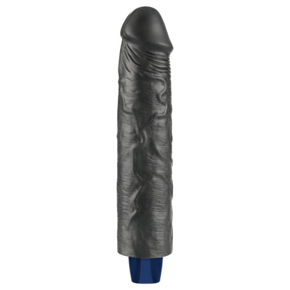 LOVETOY - 9.5" REAL SOFTEE RECHARGEABLE VIBRATING DILDO(BLACK)_B15O50_4