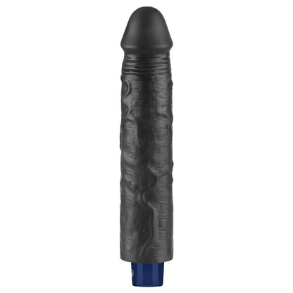 LOVETOY - 9.5" REAL SOFTEE RECHARGEABLE VIBRATING DILDO(BLACK)_B15O50_4