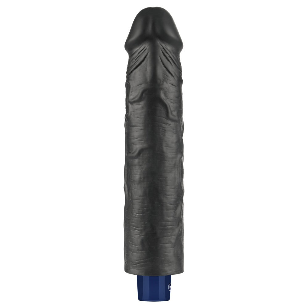 LOVETOY - 9.5" REAL SOFTEE RECHARGEABLE VIBRATING DILDO(BLACK)_B15O50_4
