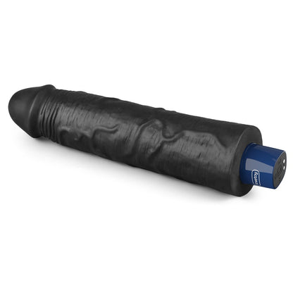 LOVETOY - 9.5" REAL SOFTEE RECHARGEABLE VIBRATING DILDO(BLACK)_B15O50_4