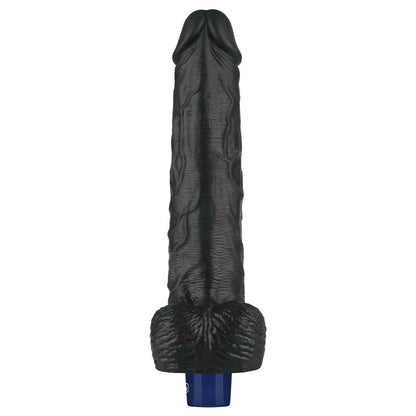 LOVETOY - 10" REAL SOFTEE RECHARGEABLE VIBRATING DILDO(BLACK)_B15O50_4