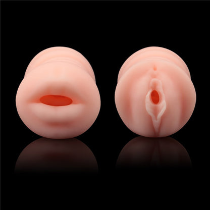 LOVETOY - VIRGIN-SKIN BLOWOUT DOUBLE SIDE STROKER VAGINA AND MOUTH