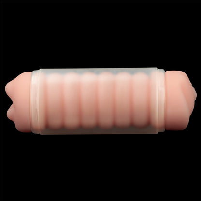 LOVETOY - VIRGIN-SKIN BLOWOUT DOUBLE SIDE STROKER VAGINA AND MOUTH