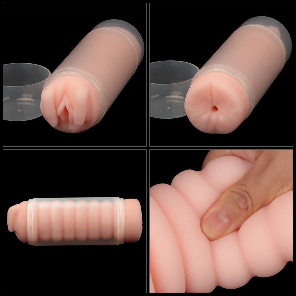 LOVETOY - VIRGIN-SKIN BLOWOUT DOUBLE SIDE STROKER VAGINA AND ANUS