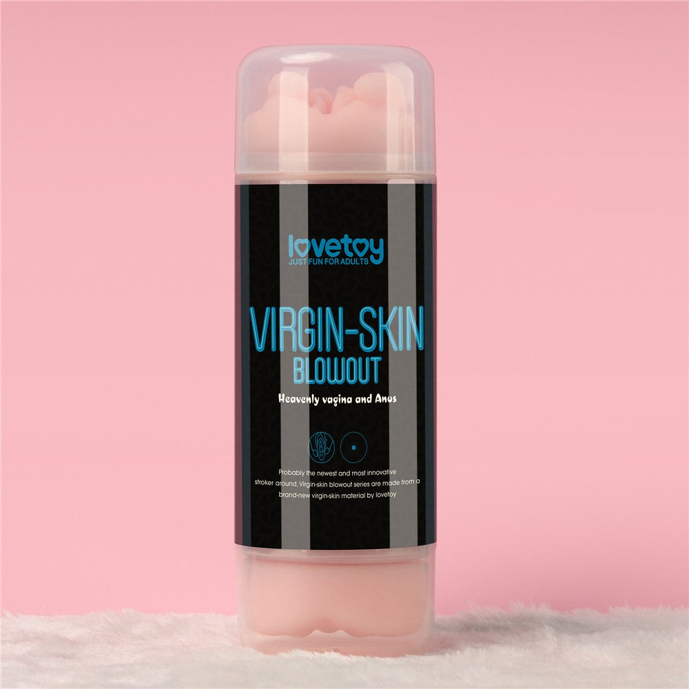 LOVETOY - VIRGIN-SKIN BLOWOUT DOUBLE SIDE STROKER VAGINA AND ANUS