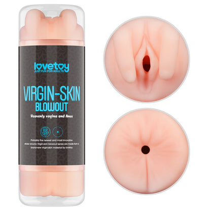 LOVETOY - VIRGIN-SKIN BLOWOUT DOUBLE SIDE STROKER VAGINA AND ANUS
