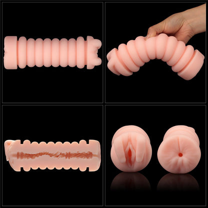 LOVETOY - VIRGIN-SKIN BLOWOUT DOUBLE SIDE STROKER VAGINA AND ANUS