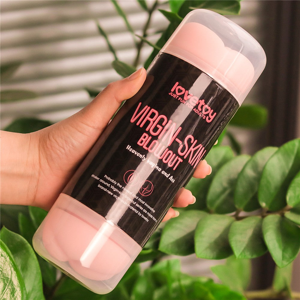 LOVETOY - VIRGIN-SKIN BLOWOUT DOUBLE SIDE STROKER VAGINA AND ASS