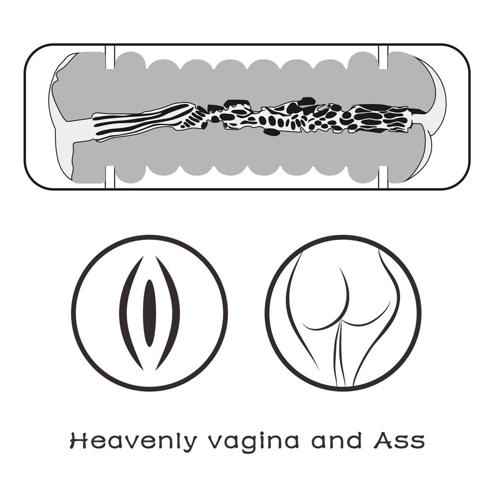 LOVETOY - VIRGIN-SKIN BLOWOUT DOUBLE SIDE STROKER VAGINA AND ASS