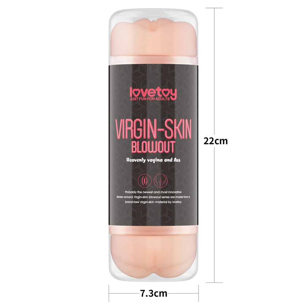 LOVETOY - VIRGIN-SKIN BLOWOUT DOUBLE SIDE STROKER VAGINA AND ASS