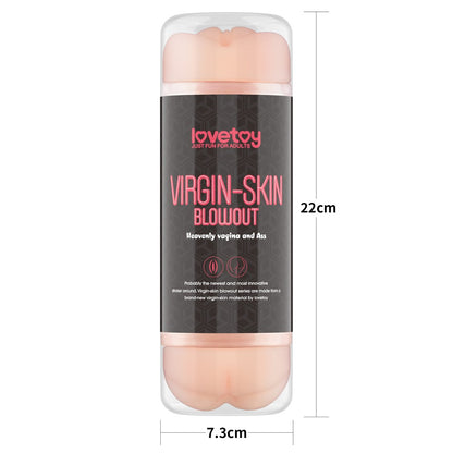 LOVETOY - VIRGIN-SKIN BLOWOUT DOUBLE SIDE STROKER VAGINA AND ASS