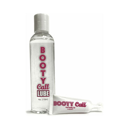 LITTLE GENIE - BOOTY CALL LUBE DUO 4 OZ. LUBE & 10ML CHERRY NUMBING GEL