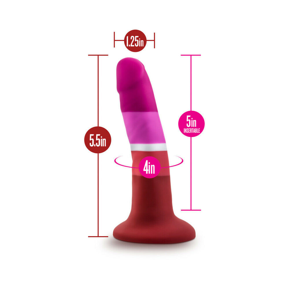 BLUSH - AVANT PRIDE P3 BEAUTY 5.5 IN. SILICONE DILDO