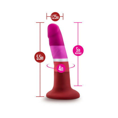 BLUSH - AVANT PRIDE P3 BEAUTY 5.5 IN. SILICONE DILDO