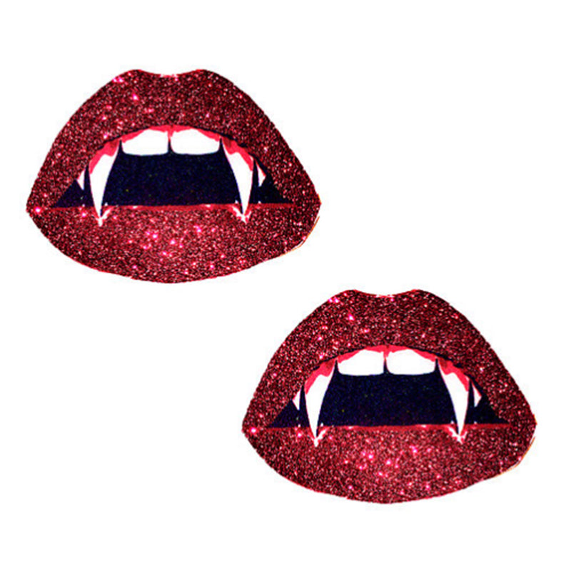 NEVA NUDE PASTY VAMPIRE LIPS GLITTER