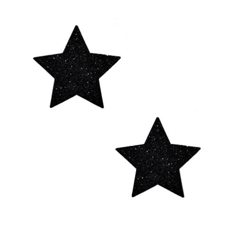 NEVA NUDE PASTY STARRY NIGHT GLITTER MALICE BLACK SET OF 6