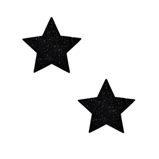 NEVA NUDE PASTY STARRY NIGHT GLITTER MALICE BLACK SET OF 6