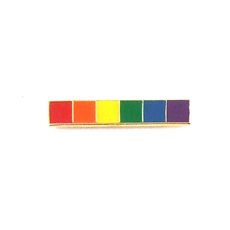 GAYSENTIALS LAPEL PIN - RAINBOW BAR