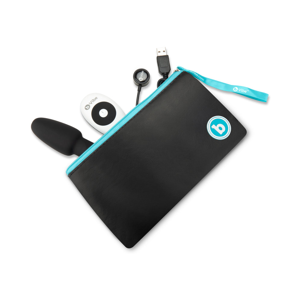 B-VIBE RIMMING PETITE ROTATING AND VIBRATING REMOTE CONTROL PLUG BLACK