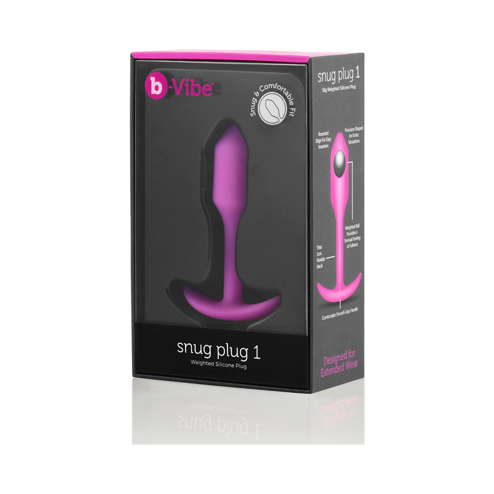 B-VIBE - SNUG PLUG 1 WEIGHTED SILICONE ANAL PLUG