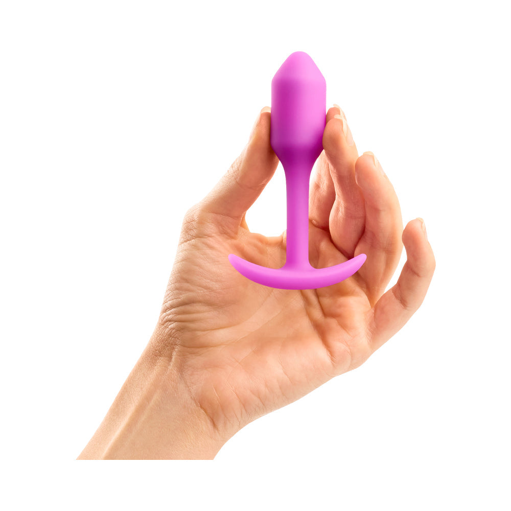B-VIBE - SNUG PLUG 1 WEIGHTED SILICONE ANAL PLUG