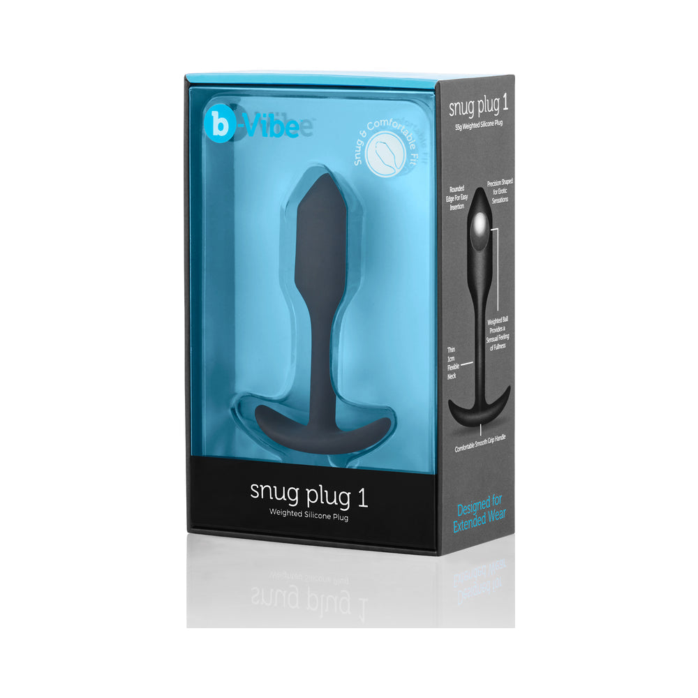 B-VIBE - SNUG PLUG 1 WEIGHTED SILICONE ANAL PLUG