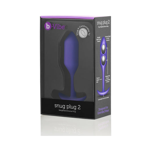 B-VIBE - SNUG PLUG 2 WEIGHTED SILICONE ANAL PLUG