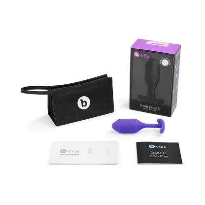 B-VIBE - SNUG PLUG 2 WEIGHTED SILICONE ANAL PLUG