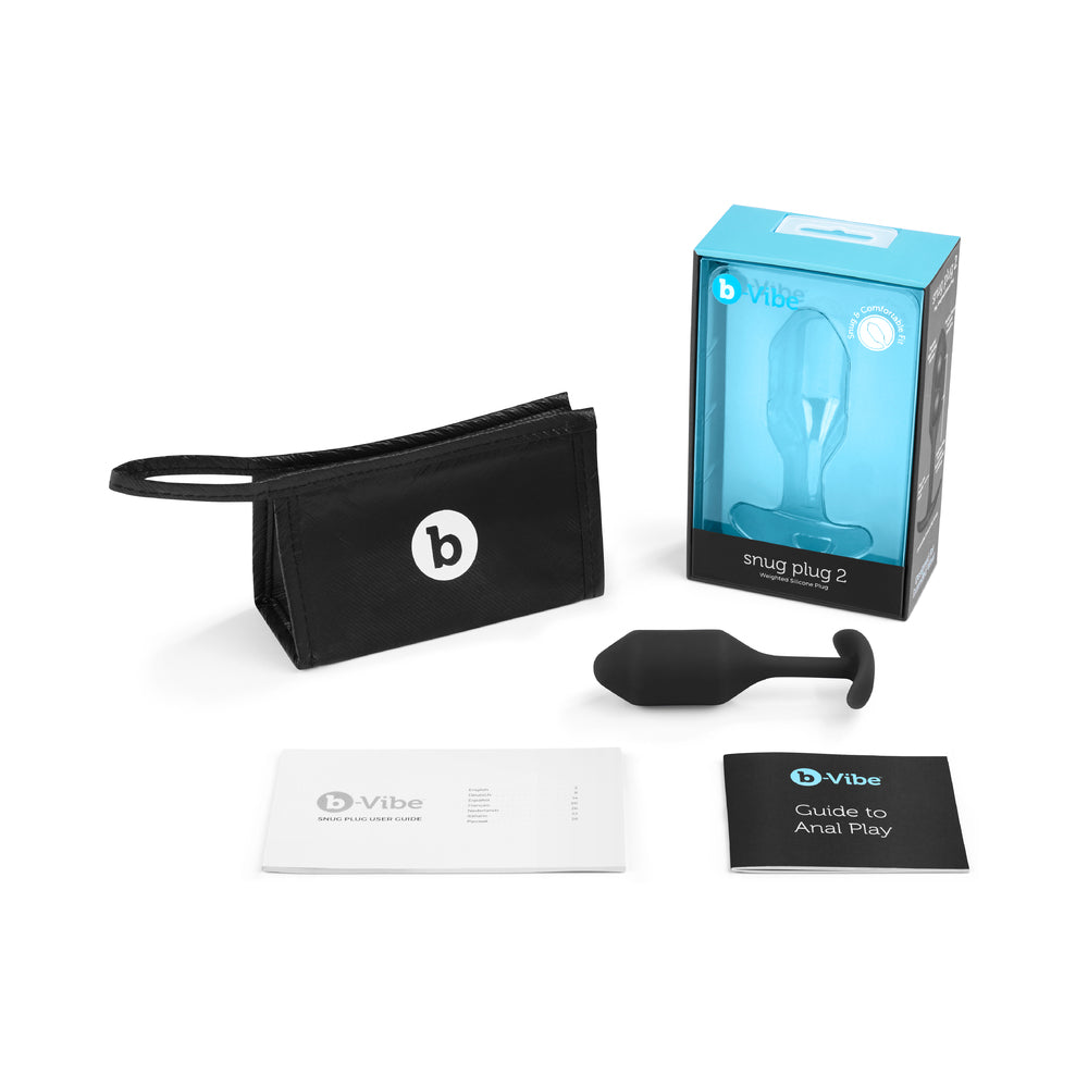 B-VIBE - SNUG PLUG 2 WEIGHTED SILICONE ANAL PLUG