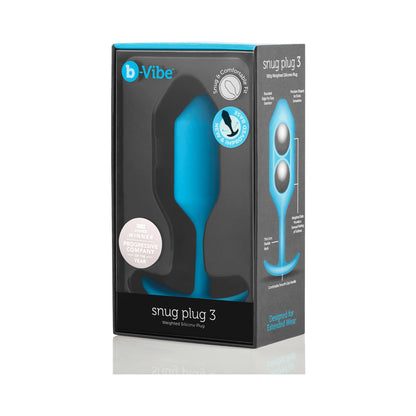 B-VIBE - SNUG PLUG 3 WEIGHTED SILICONE ANAL PLUG
