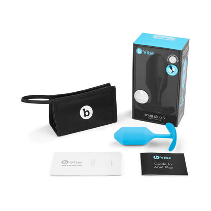 B-VIBE - SNUG PLUG 3 WEIGHTED SILICONE ANAL PLUG
