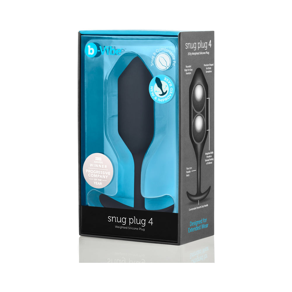 B-VIBE - SNUG PLUG 4 WEIGHTED SILICONE ANAL PLUG