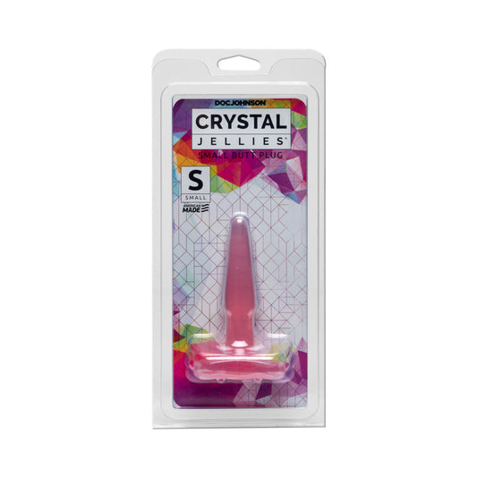 DOC JOHNSON - CRYSTAL JELLIES - BUTT PLUG PINK SMALL