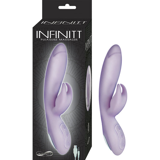 INFINITT PLEASURE MASSAGER DUAL MOTOR 10 FUNCTION WATERPROOF LAVENDER