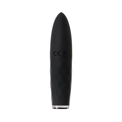 EVOLVED - ON THE SPOT LIGHT-UP RECHARGEABLE SILICONE BULLET VIBRATOR BLACK