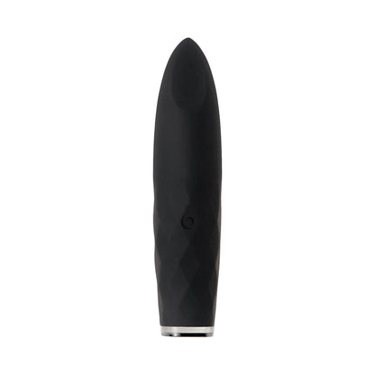 EVOLVED - ON THE SPOT LIGHT-UP RECHARGEABLE SILICONE BULLET VIBRATOR BLACK