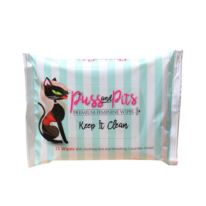 PUSS AND PITS WIPES 15-PACK