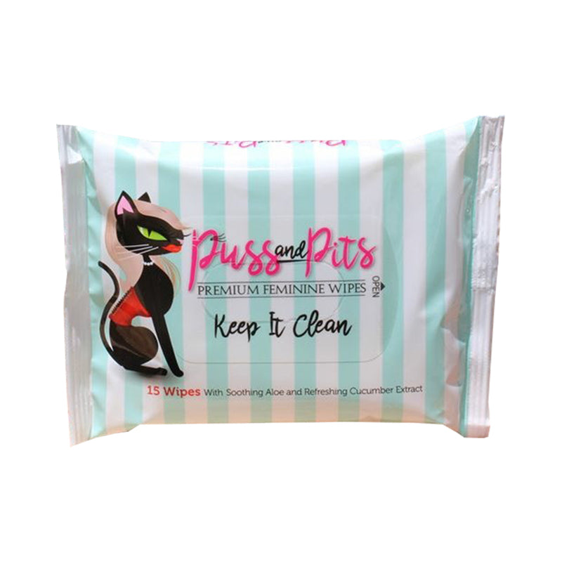 PUSS & PITS - PUSS AND PITS WIPES 15-PACK