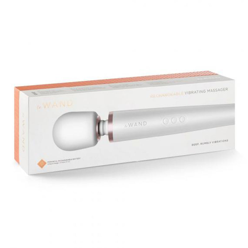 LE WAND RECHARGEABLE MASSAGER PEARL WHITE
