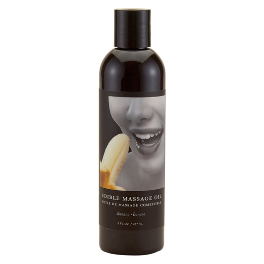 EARTHLY BODY EDIBLE MASSAGE OIL BANANA 8OZ