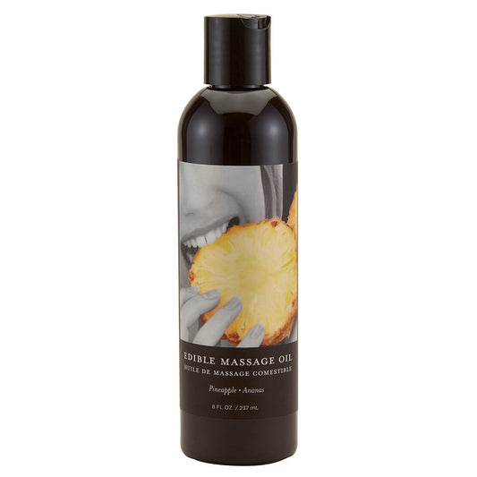 EARTHLY BODY EDIBLE MASSAGE OIL PINEAPPLE 8OZ