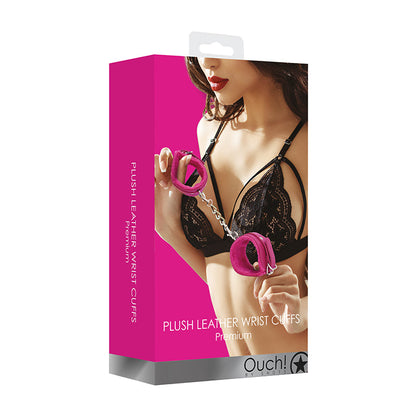 SHOTS - OUCH! PREMIUM PLUSH LEATHER ADJUSTABLE WRIST CUFFS