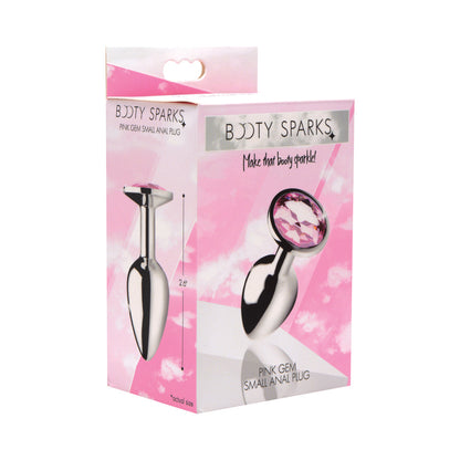 XR BRANDS - BOOTY SPARKS PINK GEM ANAL PLUG SMALL