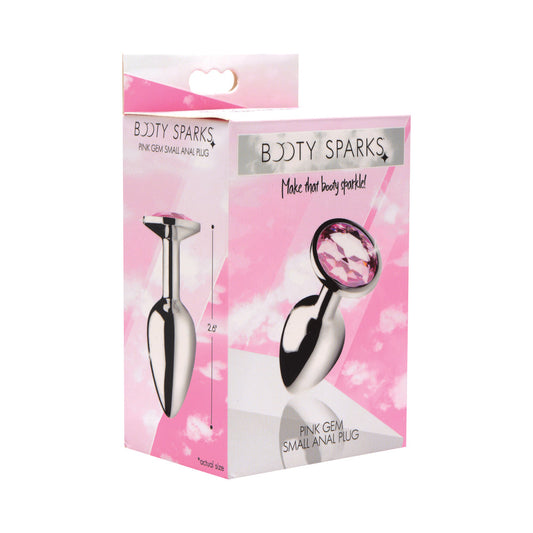 XR BRANDS - BOOTY SPARKS PINK GEM ANAL PLUG SMALL